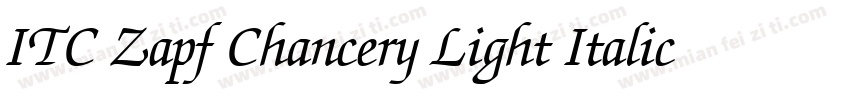 ITC Zapf Chancery Light Italic字体转换